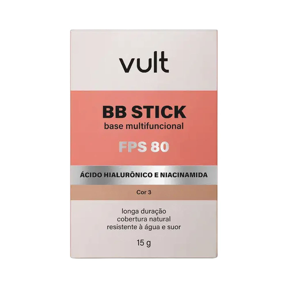 Aplicação da Base Vult BB Stick no rosto